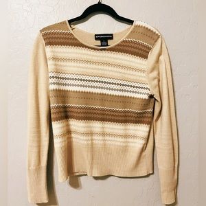 Tan Patterned Norton McNaughton sweater